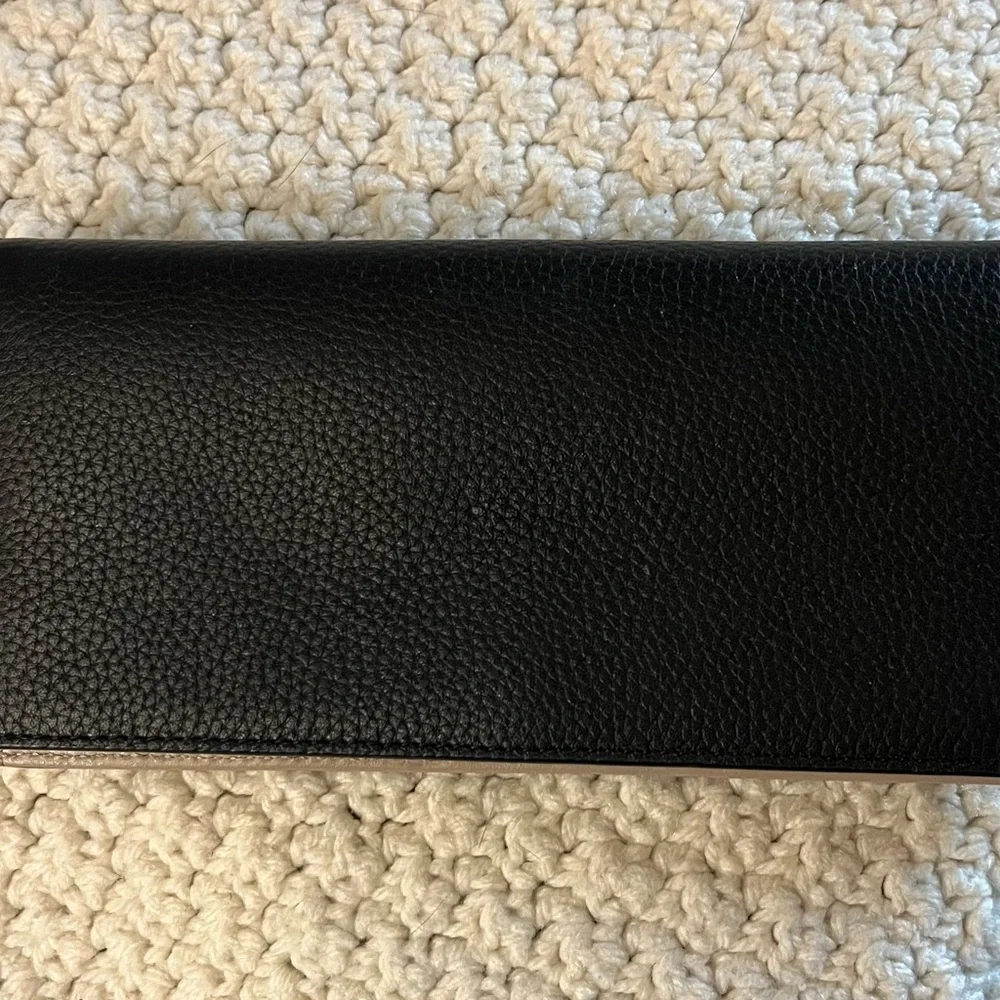 2 Wallets! Nordstrom leather Continental and Fossil Minimal Wallet - Picture 1 of 9
